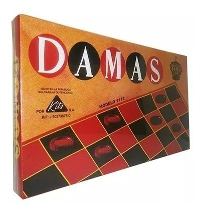 Juego De Mesa Damas Niños 24 Fichas Plasticas Juguetes