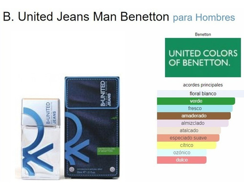Imagen 2 de 2 de Perfume Benetton B United Jeans 100ml Caballero