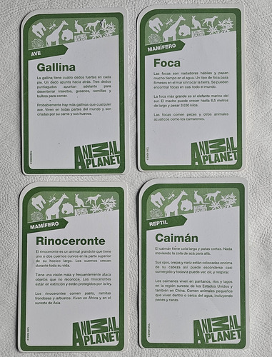 Cartas Didacticas Infantiles X 2 - Luminias Y Animal Planet
