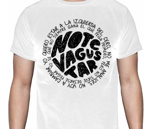 No Te Va Gustar - Logo Texto -  Blanca - Rock / Pop - Polera