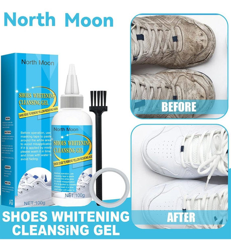 Zapatillas De Deporte Blancas De Gel Limpiador Blanqueador D
