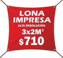 Comprar Lona Impresa 3x2m Personalizada Publicidad Eventos Anuncio