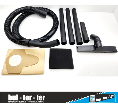 Imagen 4 de 9 de Aspiradora Polvo Liquido Lusqtoff 15 Lts La-1500 Tacho Inox