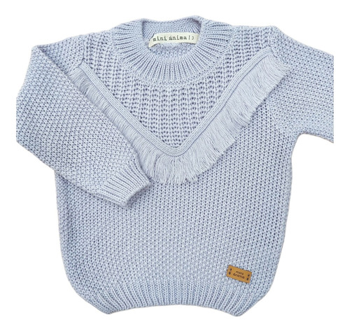 Sweater Flecos Mini Anima Abrigo Tejido Bebe Kids Lila
