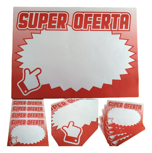 Cartel Precio Oferta De Papel X 500 U.