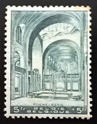 Bélgica, Sello Yv 477 Basílica Koekelberg 1938 Nuevo L12787