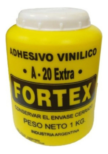 Adhesivo Vinilico / Cola Vinilica Fortex  A-20 X 1  Kg.