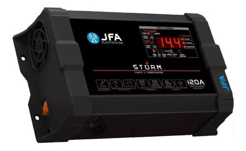 Fonte 120 Amperes Jfa Carregador Automotivo Storm 6000w Rms