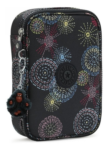 Imagem 5 de 5 de Estojo Grande Estruturado Escolar 100 Pens Kipling Estampado