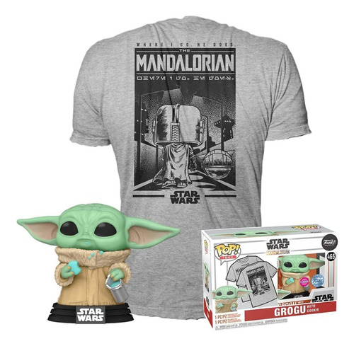 Funko Pop & Tee: Star Wars The Mandalorian - Playera Grande 