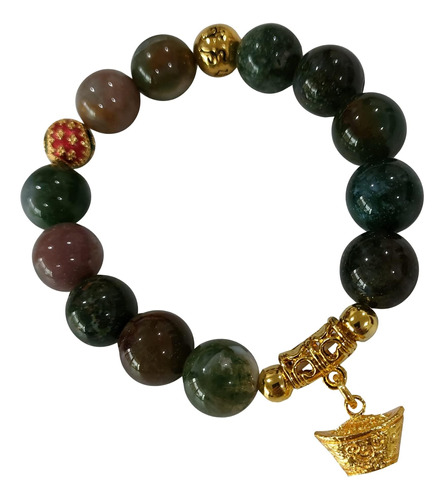 Heavens Tvcz Jade Multicolor Pulsera De Buena Fortuna Mujere