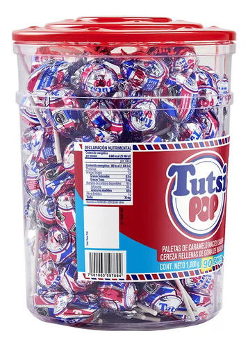 Tutsi Pop Paletas De Caramelo 90 Pzas Msi