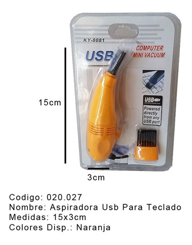 Aspiradora P/teclado