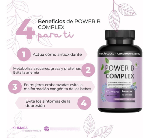 Complejo B Ocho Vitaminas Power B Complex