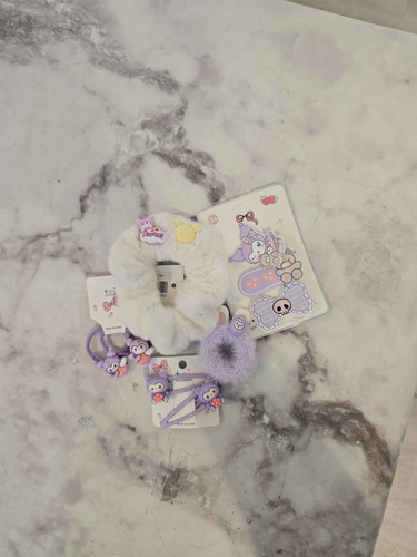 Mini Set Accesorios De Pelo Sanrio Violeta