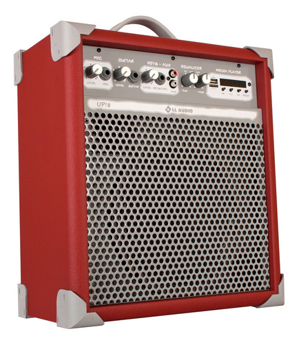 Amplificador Caixa Multiuso Ll Audio Up! 8 Deep Red 55w Usb