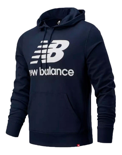 Buzo C/cap New Balance Lifestyle Hombre Essential Az Mar Ras