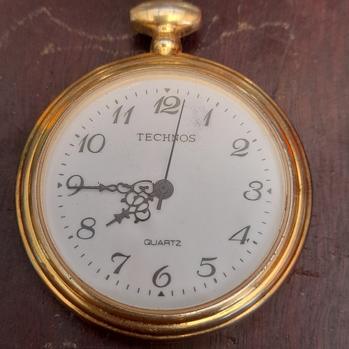 Imagem 1 de 5 de Relogio De Bolso Technos Quartz Sem Bateria E Alça Da Coroa
