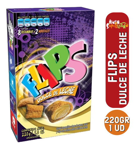 Flips Dulce De Leche 220gr - Cereal