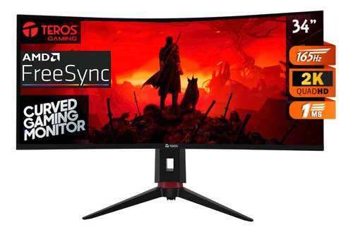 Monitor Uw Curvo Teros 34 2k Freesync 165hz 1ms Hdmi2.1