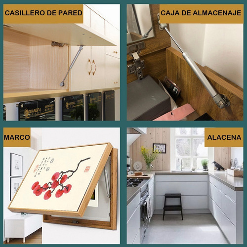 Imagen 10 de 10 de Brazo Bombin 100n Pack 6uni Para Puerta