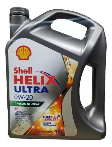 Aceite Shell Helix Ultra 0w20 X 4 Litros