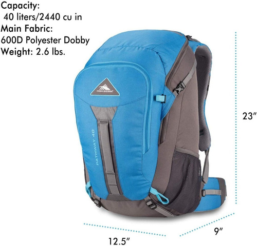 Mochila Pathway 40 Azul Gris Pza High Sierra