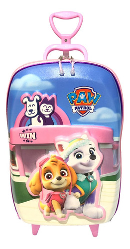 Mochila Paw Patrol Patrulha Canina Pet Shop Rodinha Maxtoy