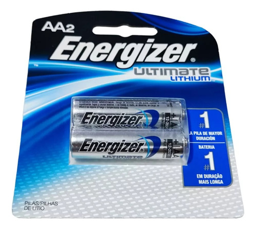 Pilas Baterias Energizer Aa X2 Super Duraderas Lithium 1.5v