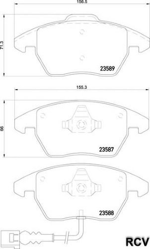 Balatas Disco  Delantera Para Seat Ibiza   2016