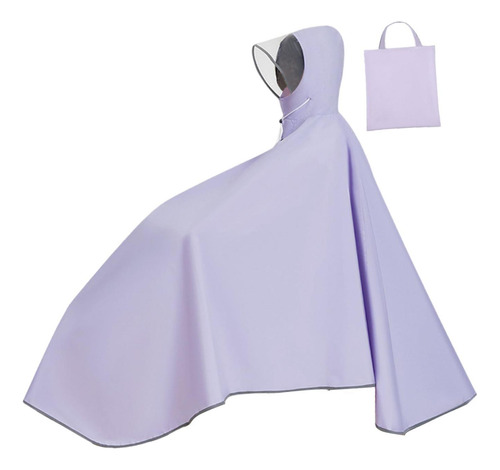 Poncho De Lluvia Para Bicicleta, Impermeable Con Capucha Par