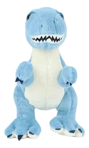 Peluche Dinosaurio Suave Azul Regalo Bebe Niño Niña Amistad