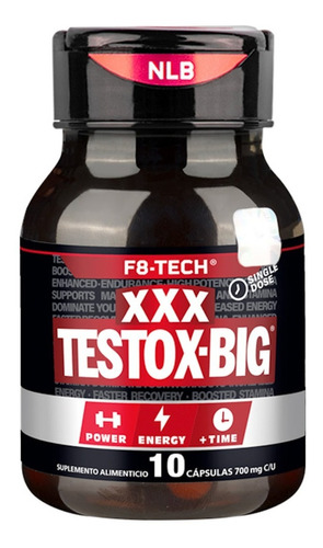 Testox-big Xxx Cápsulas Vigorizante 10 Cáps Blinlab 700mg Sabor Sin sabor