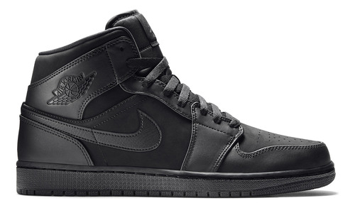 Zapatillas Jordan 1 Mid Triple Black (2014) 554724-011   