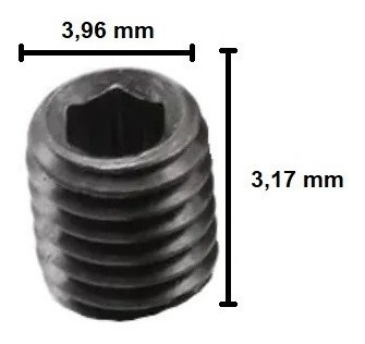 Parafuso Allen Sem Cabeça 5/32 X 1/8 - 20 Unidades