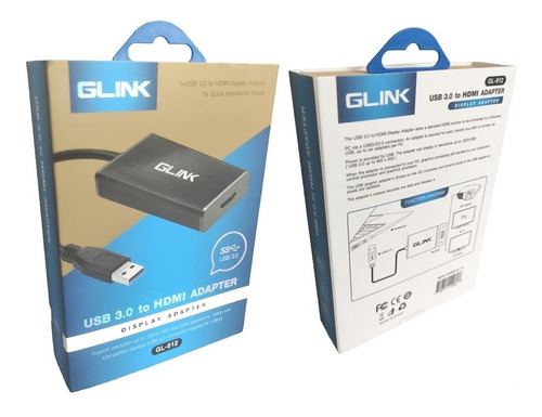 Convertidor Usb 3.0 A Hdmi Glink Gl-012 Full Hf 1080p Adapta