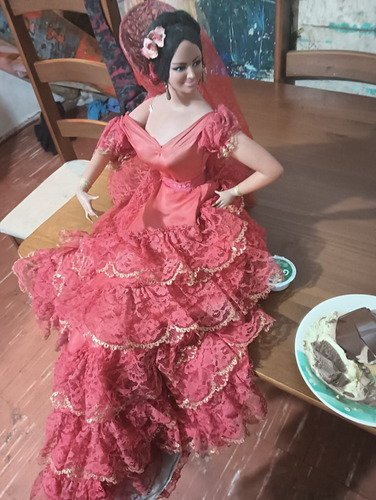 Muñeca Bailaora Flamenco Antigua