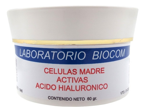 Crema Celulas Madre C/ Acido Hialuronico X 60 Gr - Biocom