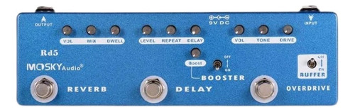 Pedal de efeito Mosky Audio RD5  azul