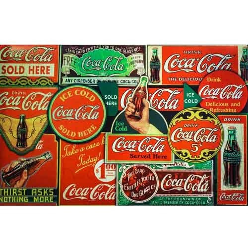 Carteles Antiguos En Chapa Gruesa 20x30cm Coca Cola Dr-359