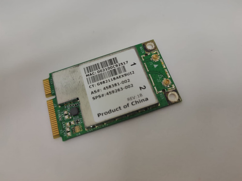Placa Wifi Wireless Notebook Hp Pavilion Original (Usado)