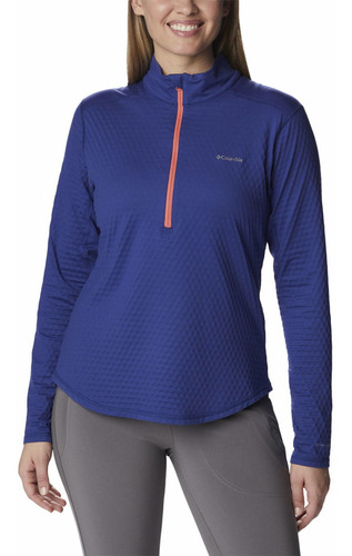 Polar Mujer Bliss Ascent 1/2 Zip Azul Columbia