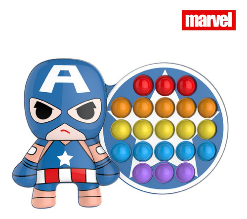 4 Piezas Fidget Bubble Toys Marvel Superhero Antiestrés Pop 