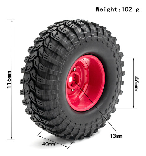 Llantas De Repuesto Rc Car Tires Para Neumáticos Scx10 Axial