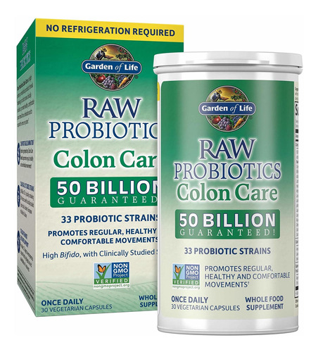 Garden Of Life Raw Probitics Colon Care Estable En Estante