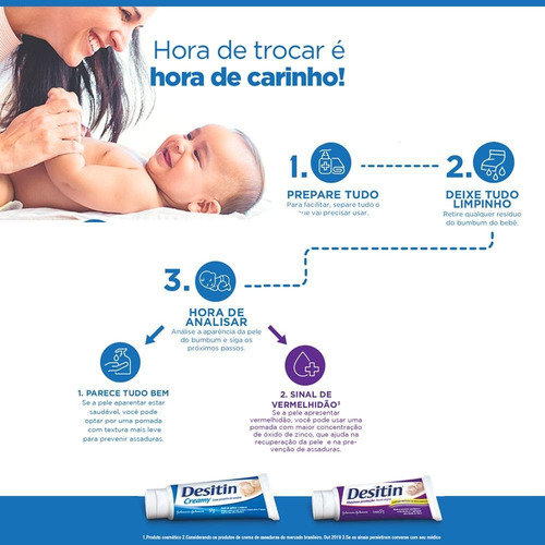 Kit Com 2 Cremes Preventivo De Assaduras Desitin Creamy 113g