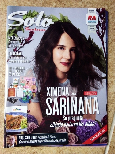 Ximena Sariñana En Revista Solo Para Ti Sanborns Año-2019