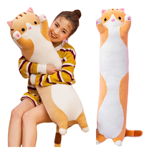 Juguete Peluche Gato Almohada Suave Lindo Gigante Cat 110cm