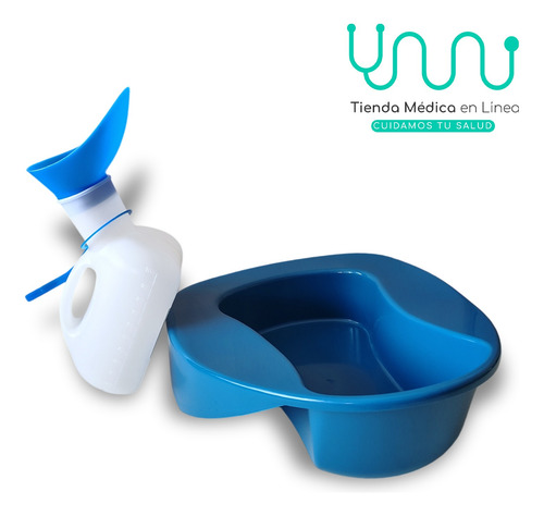 Set Para Paciente Comodo Urinal Unisex + Comodo Baño