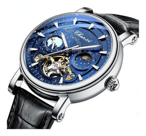 Relojes De Piel Chenxi Tourbillon Moon Phase